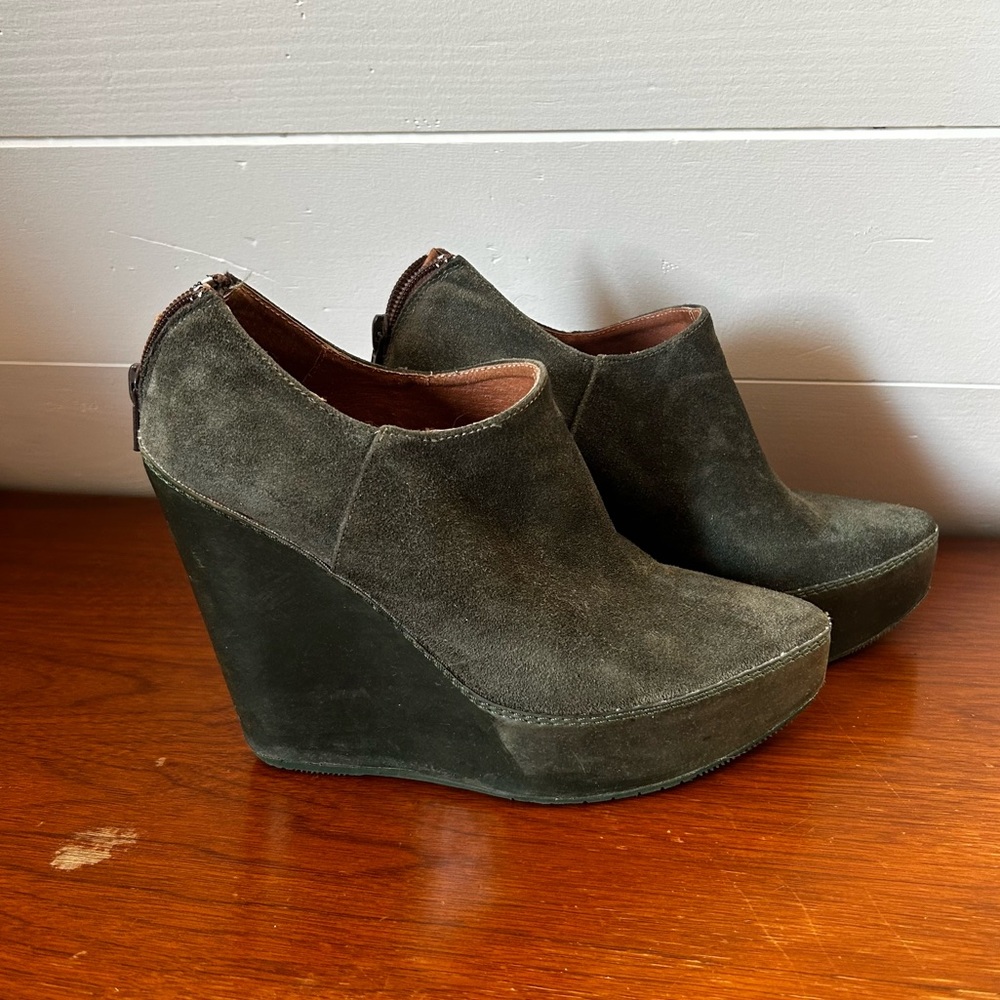 Suede Wedges